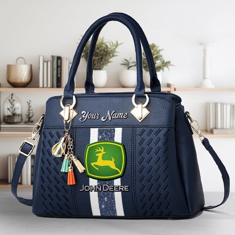 Custom Name JD Zip Handbag Multicolor