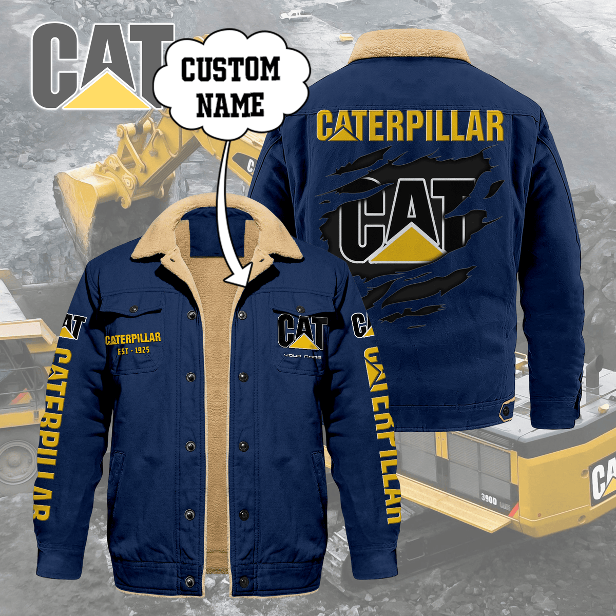 CAT Limited Edition Fleece Cotton Jacket THAOVTT1163