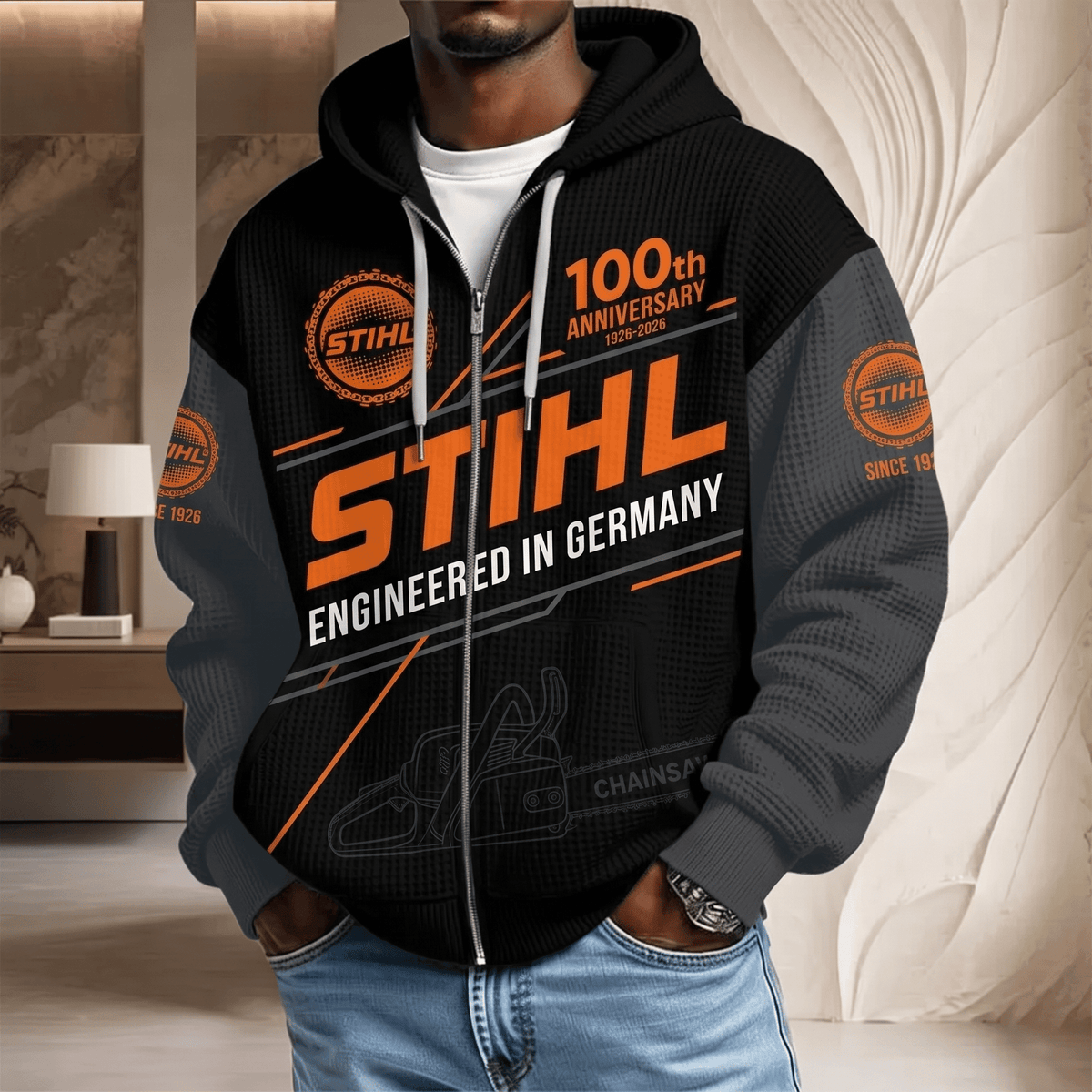 STL Limited Edition Waffle Hoodie