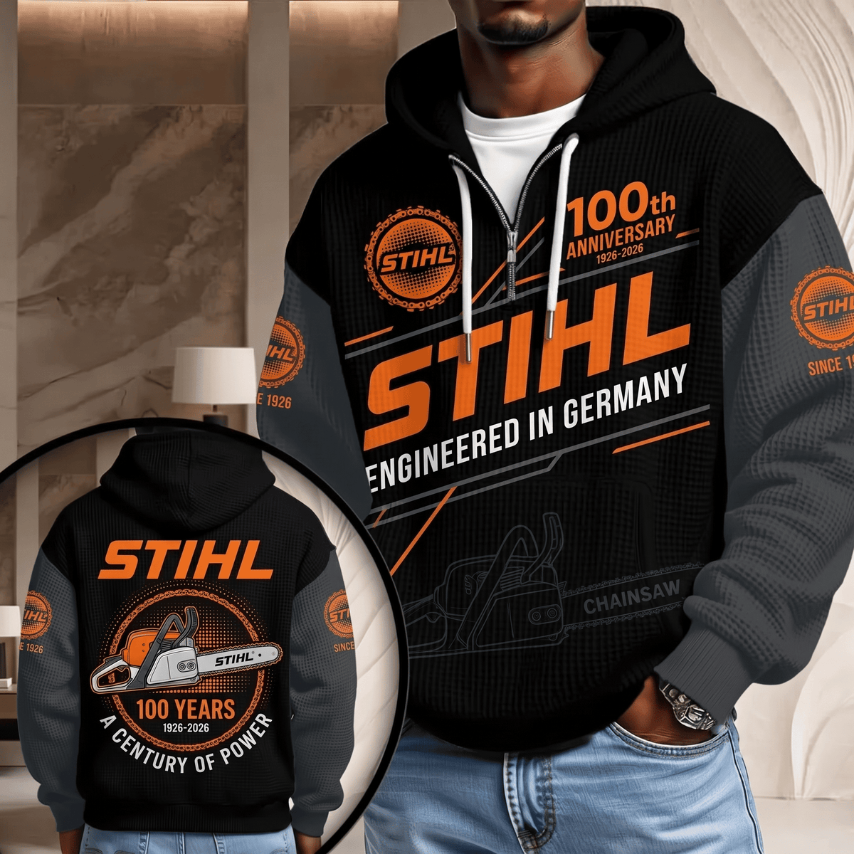 STL Limited Edition Waffle Hoodie