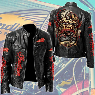 IM 125th Anniversary Motorcycle Leather Jacket IM2