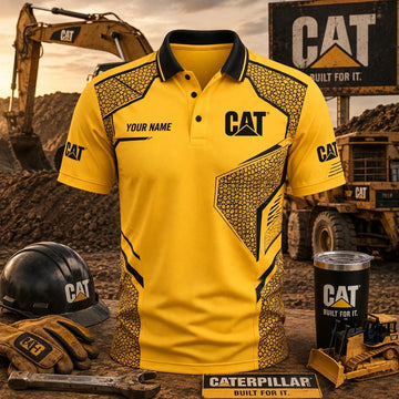 Personalized CAT Limited Edition 3D Polo Shirts