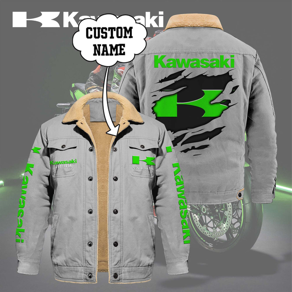 KAWA Limited Edition Fleece Cotton Jacket THAOVTT1163