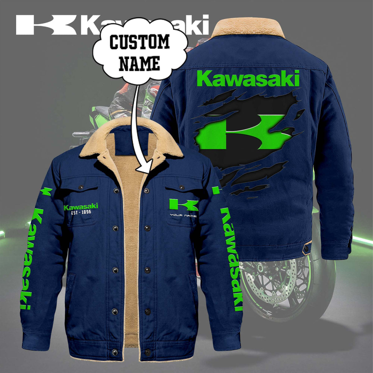 KAWA Limited Edition Fleece Cotton Jacket THAOVTT1163
