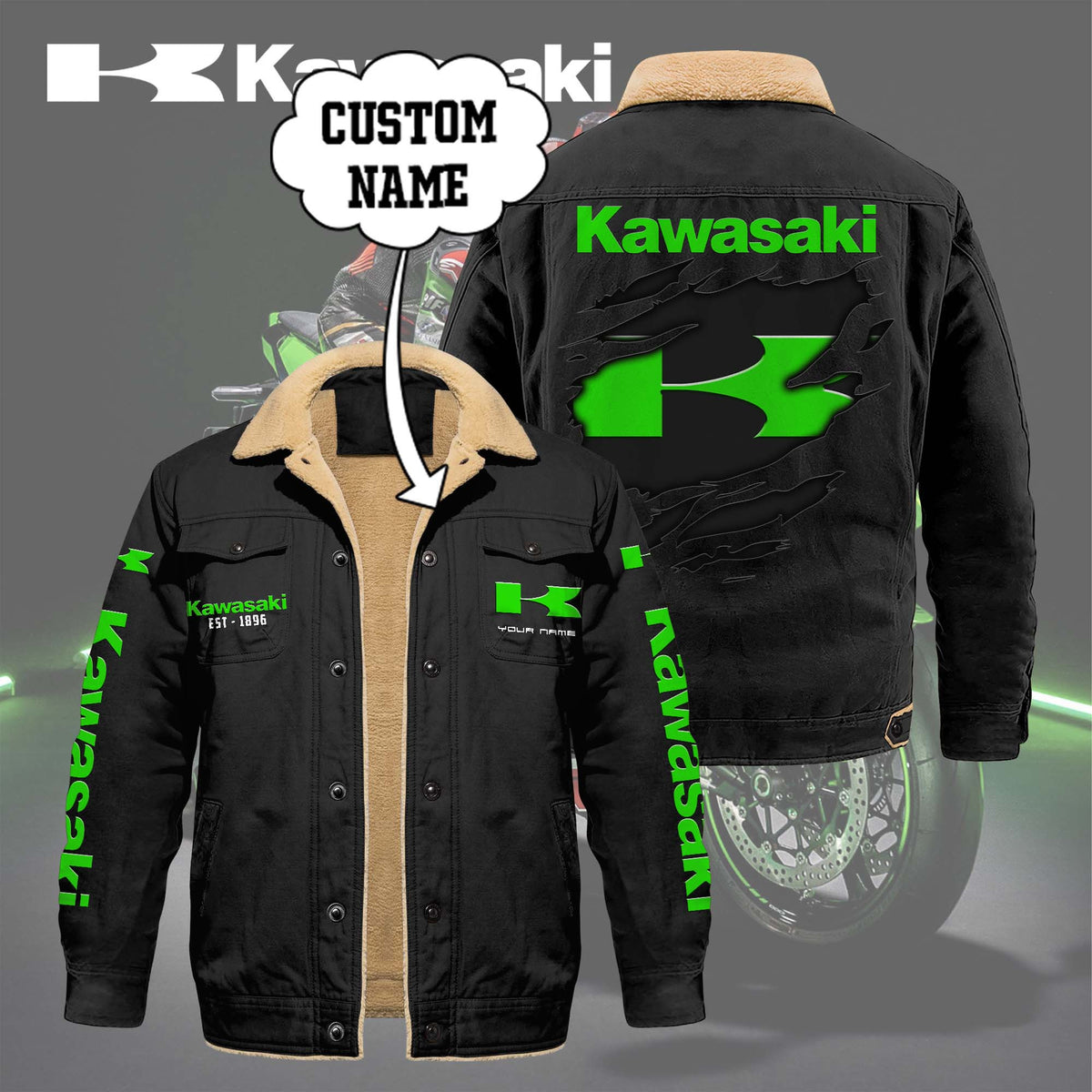 KAWA Limited Edition Fleece Cotton Jacket THAOVTT1163