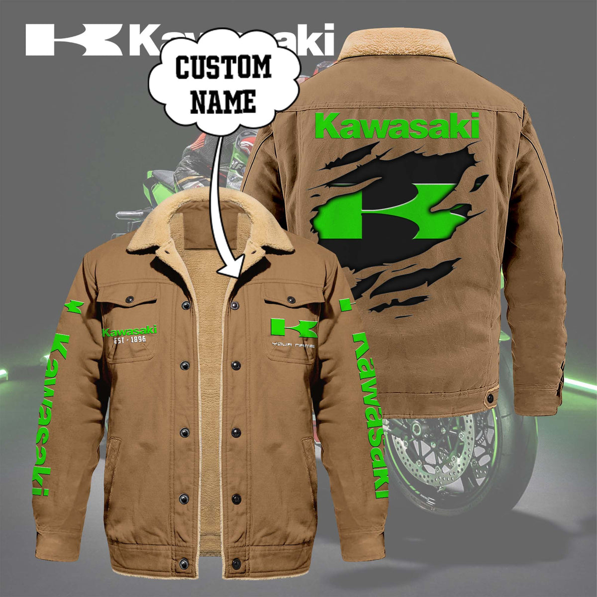 KAWA Limited Edition Fleece Cotton Jacket THAOVTT1163