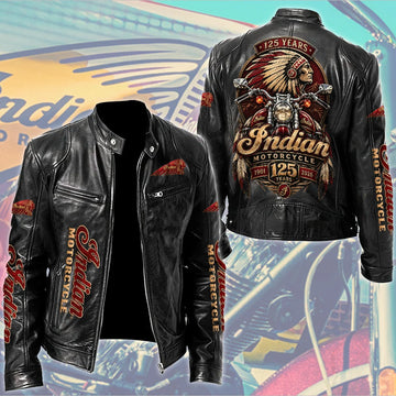 IM 125th Anniversary Motorcycle Leather Jacket IM4