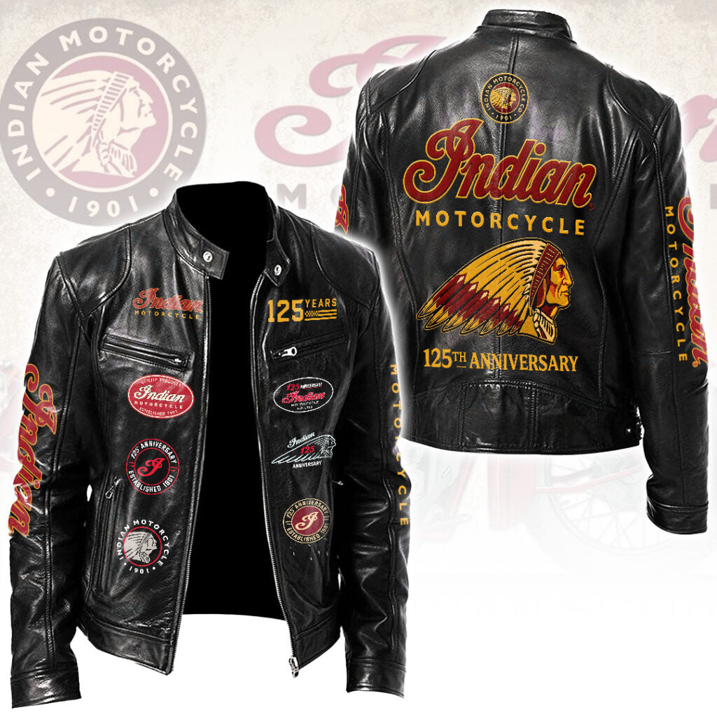 IM 125th Anniversary Motorcycle Leather Jacket IM12