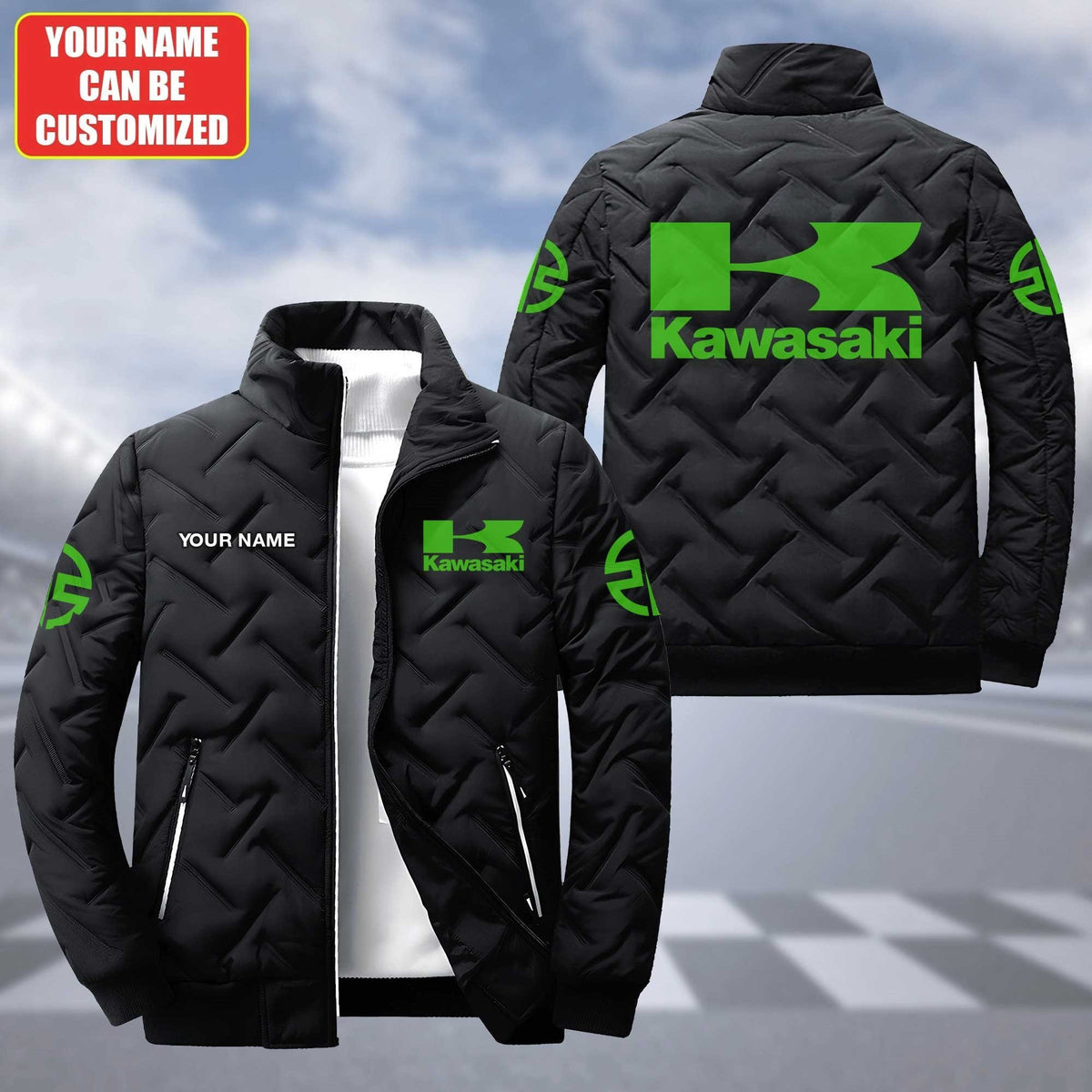 Custom Name KAWA Puffer Jacket CR112501 TH3688