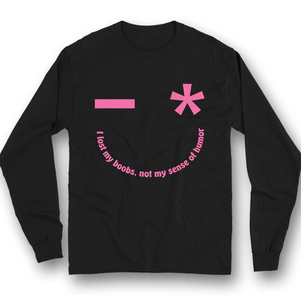 I Lost My Boobs Not My Sense Of Humor, Funny Breast Cancer Awareness Shirt YVT0368