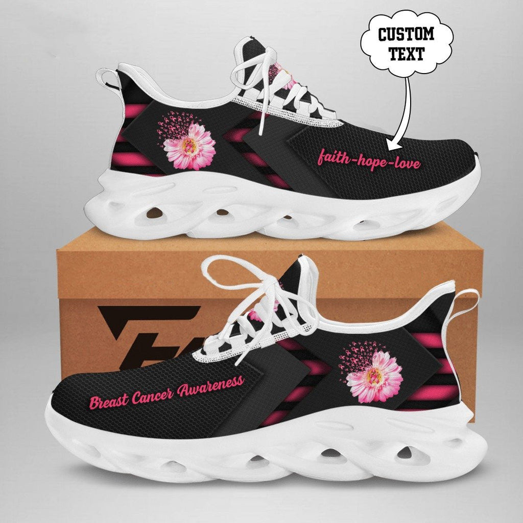 Custom Text Breast Cancer Awareness Sneaker _ QUY2405