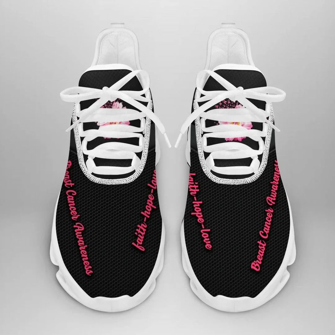 Custom Text Breast Cancer Awareness Sneaker _ QUY2405