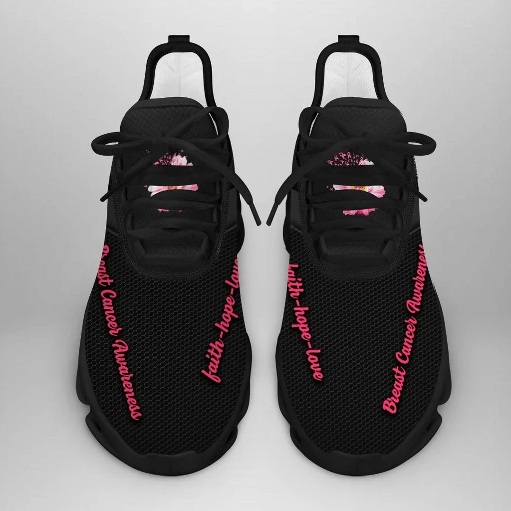 Custom Text Breast Cancer Awareness Sneaker _ QUY2405
