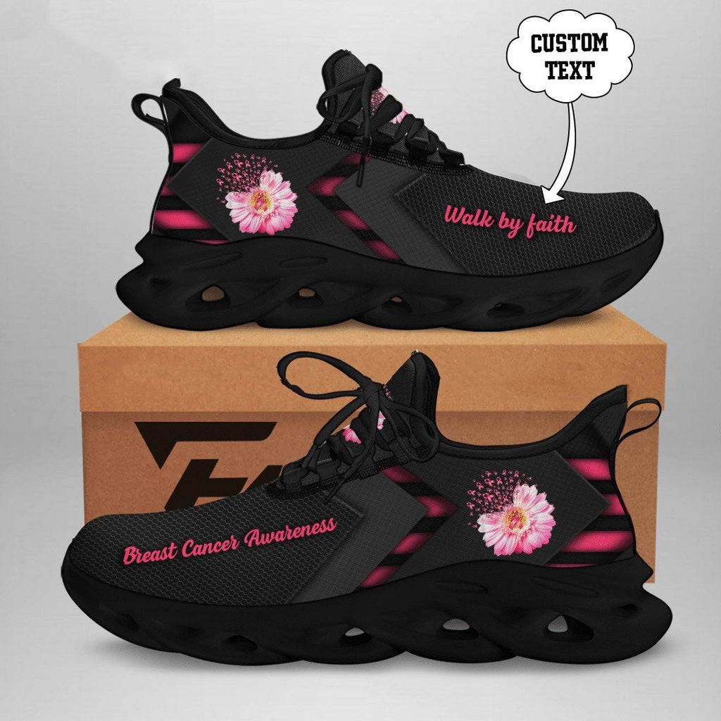 Custom Text Breast Cancer Awareness Sneaker _ QUY2405