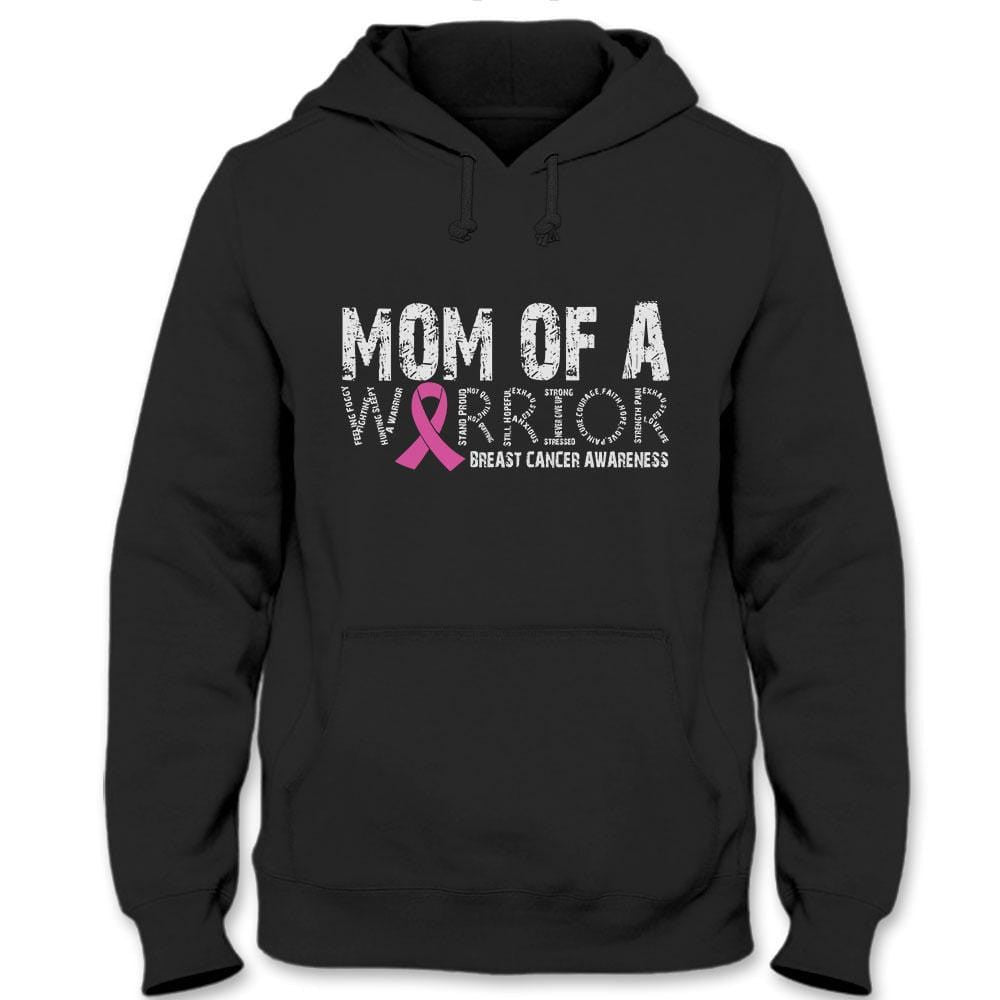 Mom Of A Warrior, Pink Ribbon, Breast Cancer Survivor Awareness Shirt YVT0787