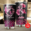 Personalized Breast Cancer Awareness Tumbler Cup - TH3366