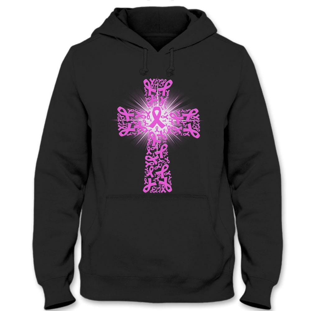 Pink Ribbon Cross, Breast Cancer Warrior Awareness Shirt THAOVTT1006