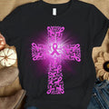 Pink Ribbon Cross, Breast Cancer Warrior Awareness Shirt THAOVTT1006