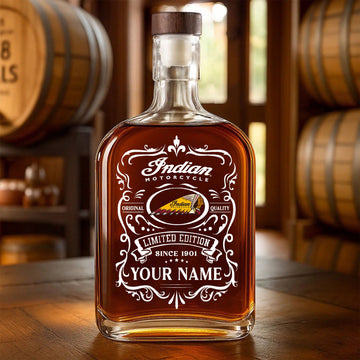 IM ndian Motorcycle WINWB10051 Whiskey Bottle