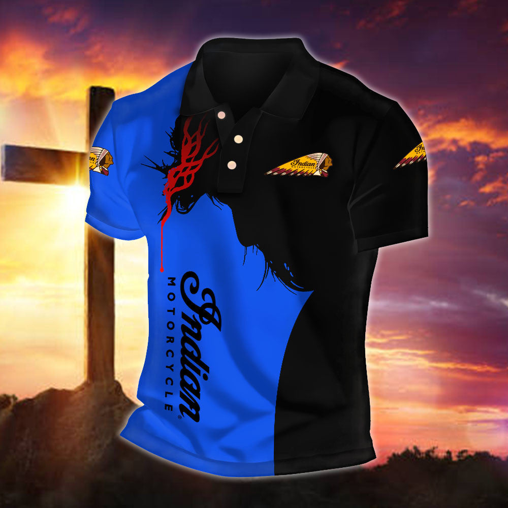 IM Indian Motorcycle WINA30051 Fueled by Faith Polo Shirt