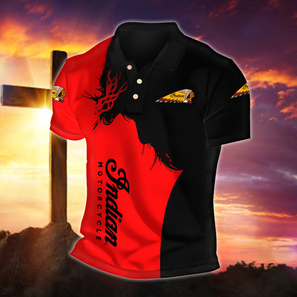 IM Indian Motorcycle WINA30051 Fueled by Faith Polo Shirt