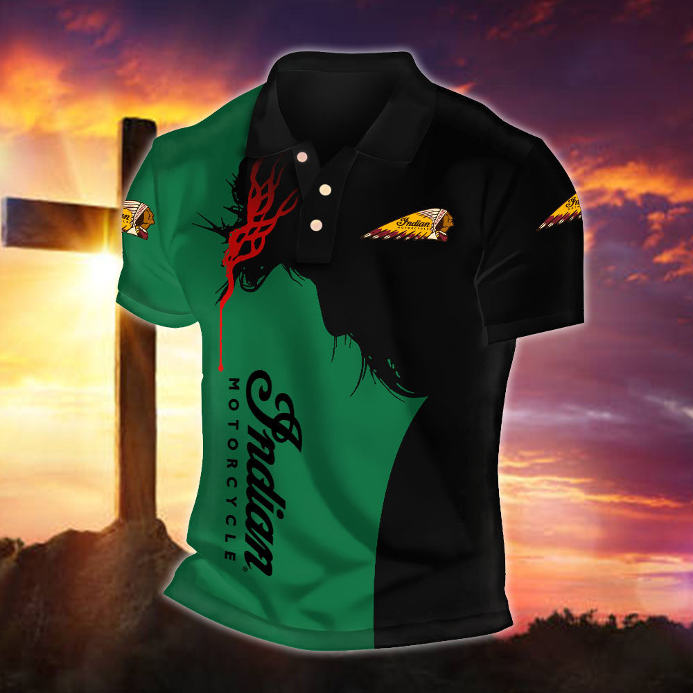 IM Indian Motorcycle WINA30051 Fueled by Faith Polo Shirt