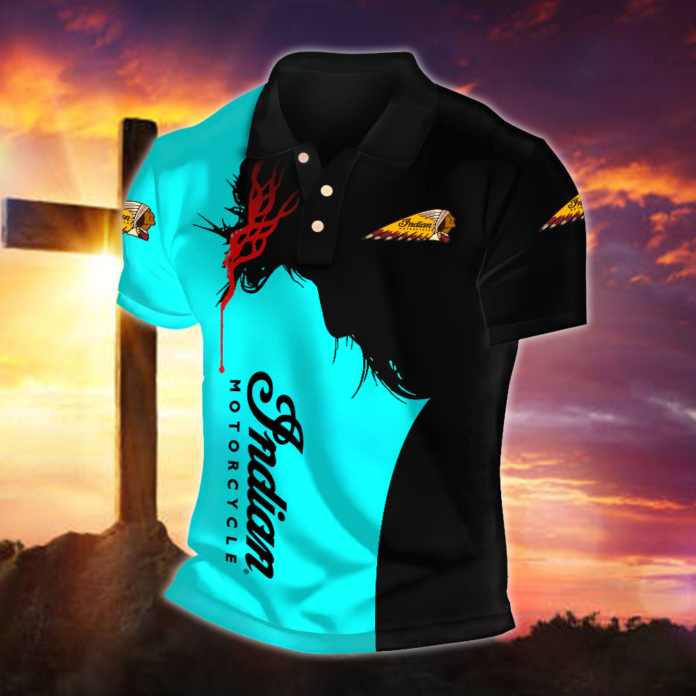 IM Indian Motorcycle WINA30051 Fueled by Faith Polo Shirt