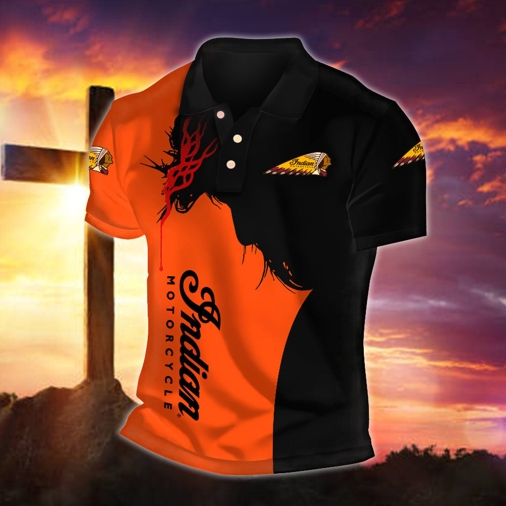 IM Indian Motorcycle WINA30051 Fueled by Faith Polo Shirt
