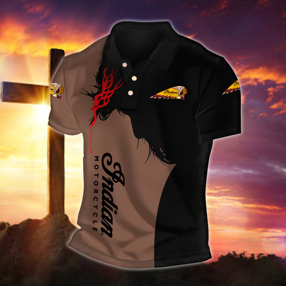 IM Indian Motorcycle WINA30051 Fueled by Faith Polo Shirt