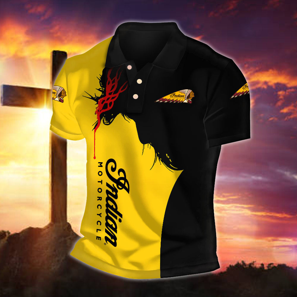 IM Indian Motorcycle WINA30051 Fueled by Faith Polo Shirt