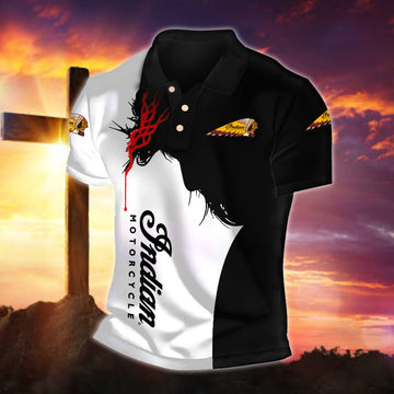 IM Indian Motorcycle WINA30051 Fueled by Faith Polo Shirt
