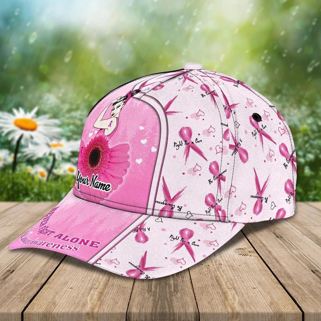 Personalized Breast Cancer Awareness "Faith Hope Love" Printed Hat _ TH3412
