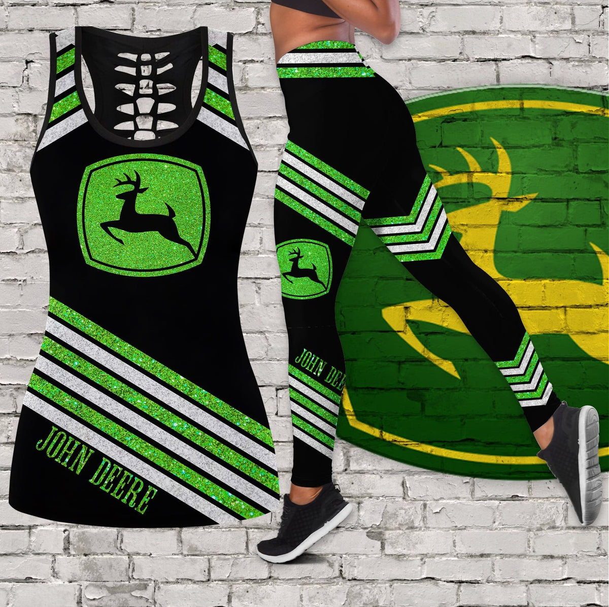 JD HOLLOW TANK TOP & LEGGINGS SET