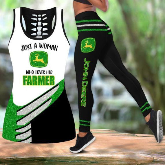 JD HOLLOW TANK TOP & LEGGINGS SET _ TH3406