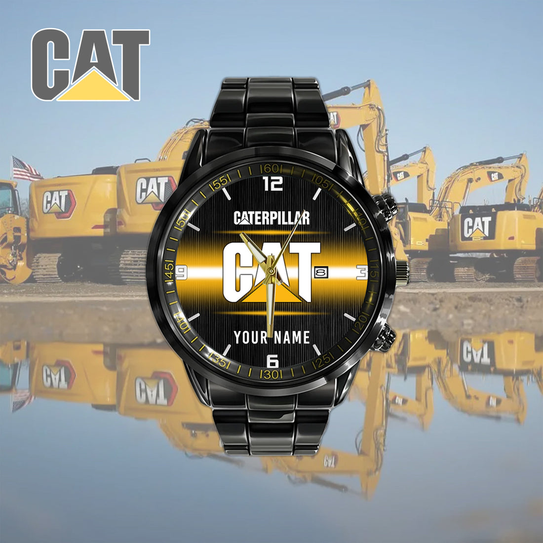 CAT New Personalized Black Hand Watch for fan-Limited Edition YVT0488